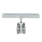 2Pcs Wheel Trolley T Shape Welded Roller Trolley Stable Bearing Track Roller Wheels for Track Electric Lift