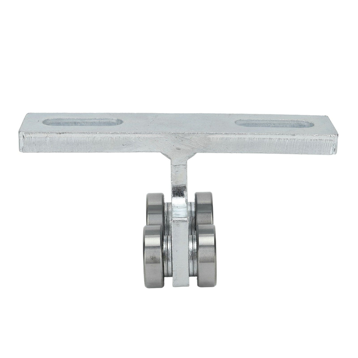 2Pcs Wheel Trolley T Shape Welded Roller Trolley Stable Bearing Track Roller Wheels for Track Electric Lift