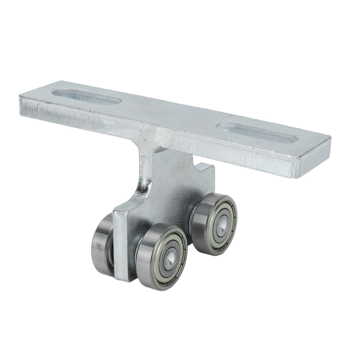 2Pcs Wheel Trolley T Shape Welded Roller Trolley Stable Bearing Track Roller Wheels for Track Electric Lift