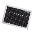 100W 18V Solar Panel Battery Charger Kit Monocrystalline Silicon Solar Panel with Dual USB Controller for Car RV Marine Boat