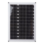 100W 18V Solar Panel Battery Charger Kit Monocrystalline Silicon Solar Panel with Dual USB Controller for Car RV Marine Boat