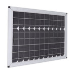 100W 18V Solar Panel Battery Charger Kit Monocrystalline Silicon Solar Panel with Dual USB Controller for Car RV Marine Boat