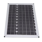 100W 18V Solar Panel Battery Charger Kit Monocrystalline Silicon Solar Panel with Dual USB Controller for Car RV Marine Boat