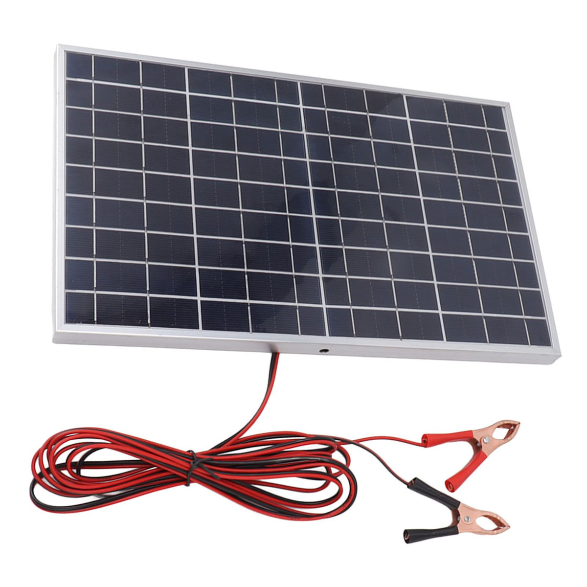Solar Panel 15W 18V High Efficiency Polycrystalline Solar Panel Kit with Clip for Car RV Marine Charging