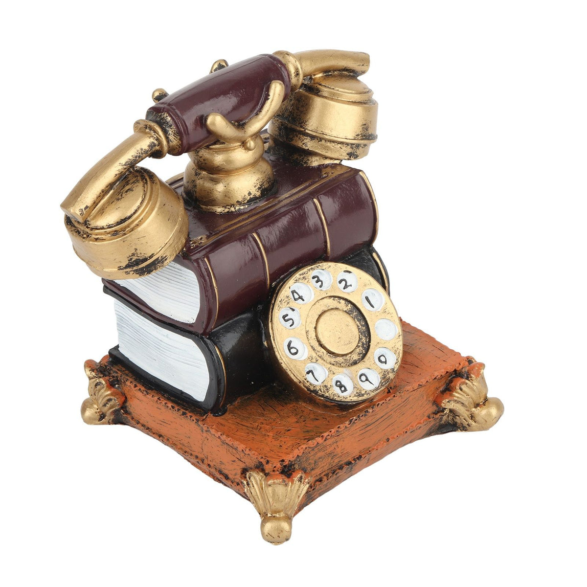 Retro Decorative Phone Model Resin Vintage Telephone Decor for Film Shooting Bar Table Decoration
