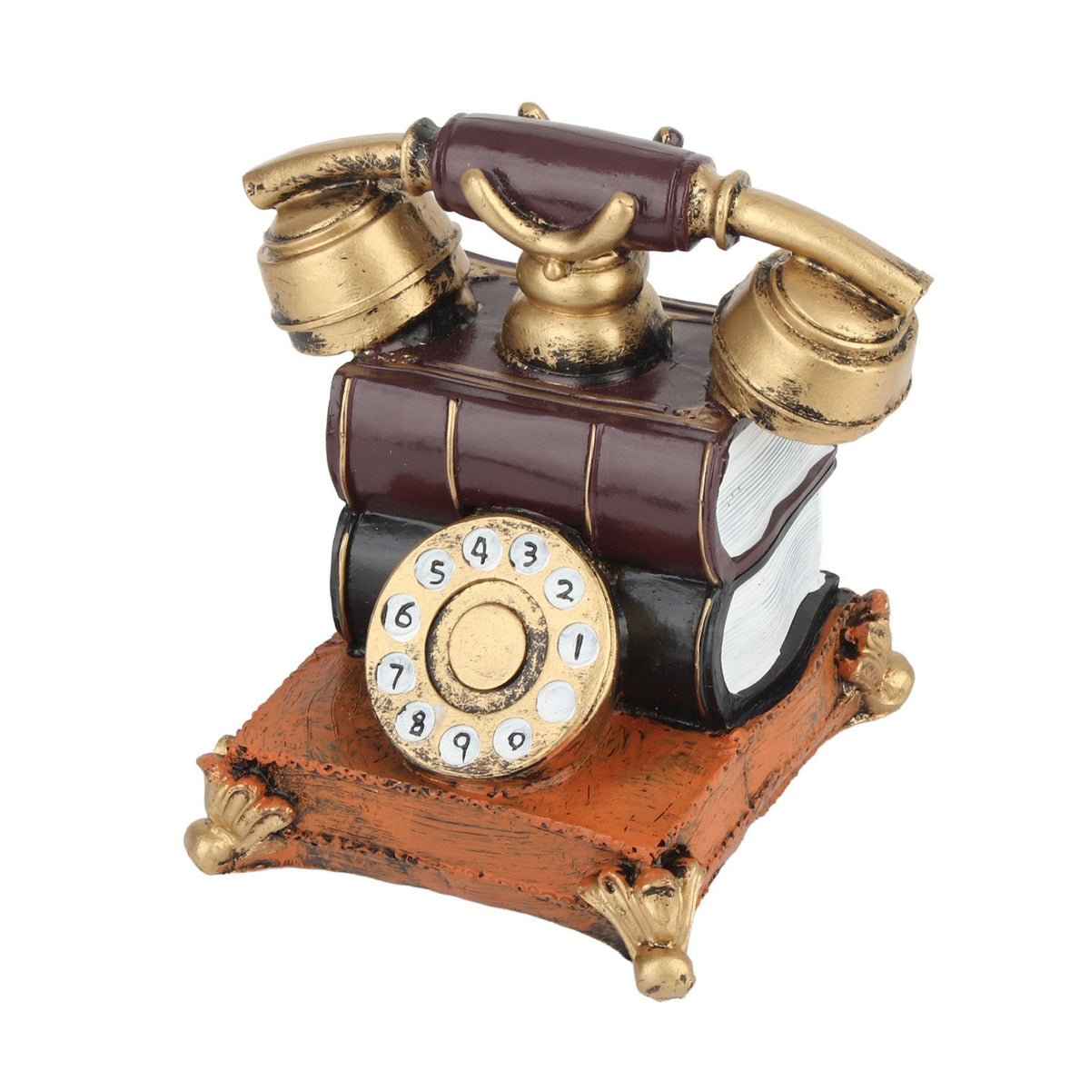 Retro Decorative Phone Model Resin Vintage Telephone Decor for Film Shooting Bar Table Decoration