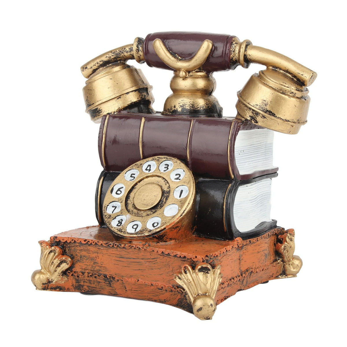 Retro Decorative Phone Model Resin Vintage Telephone Decor for Film Shooting Bar Table Decoration