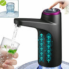 Water Bottle Dispenser BPA Free Quiet 4W 1200mAh Battery Portable Automatic Drinking Water Pump for Home Office Black