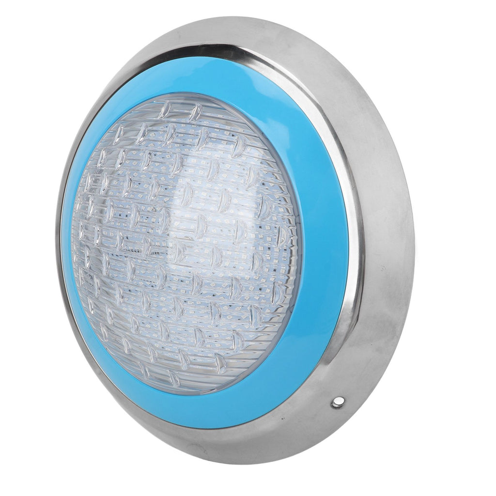 LED Underwater Swimming Pool Light 45W RGB Color Stainless Steel Pool Lamp AC12V Wall Surface Mounted IP68 Waterproof with Remote Controller
