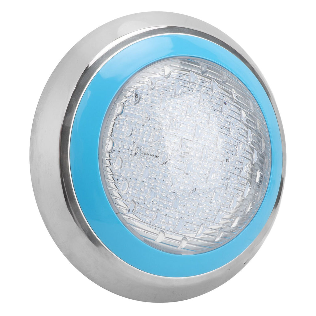 LED Underwater Swimming Pool Light 45W RGB Color Stainless Steel Pool Lamp AC12V Wall Surface Mounted IP68 Waterproof with Remote Controller