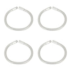 4 Pcs LED Gooseneck Lamp Hose Table Lamp Lights Accessories LED Hose Metal Pipe Chrome 35cm