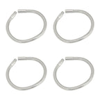 4 Pcs LED Gooseneck Lamp Hose Table Lamp Lights Accessories LED Hose Metal Pipe Chrome 35cm