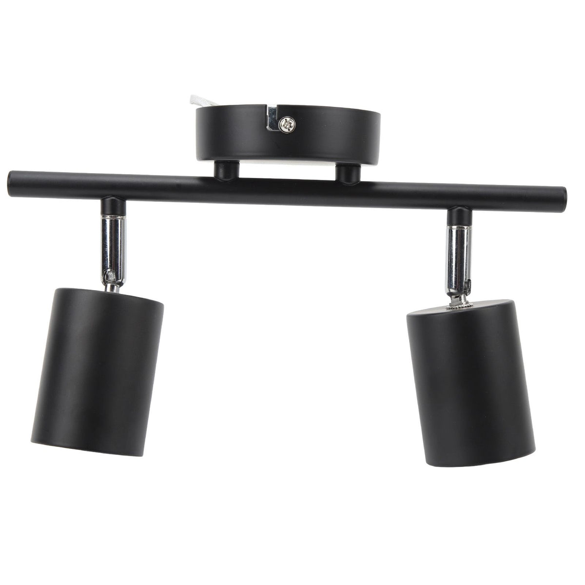 LED Track Light Kit 2 Heads 10.8in Track 90 Degrees Rotatable 2 Light Track Lighting Kit for GU10 Bulb Ceiling