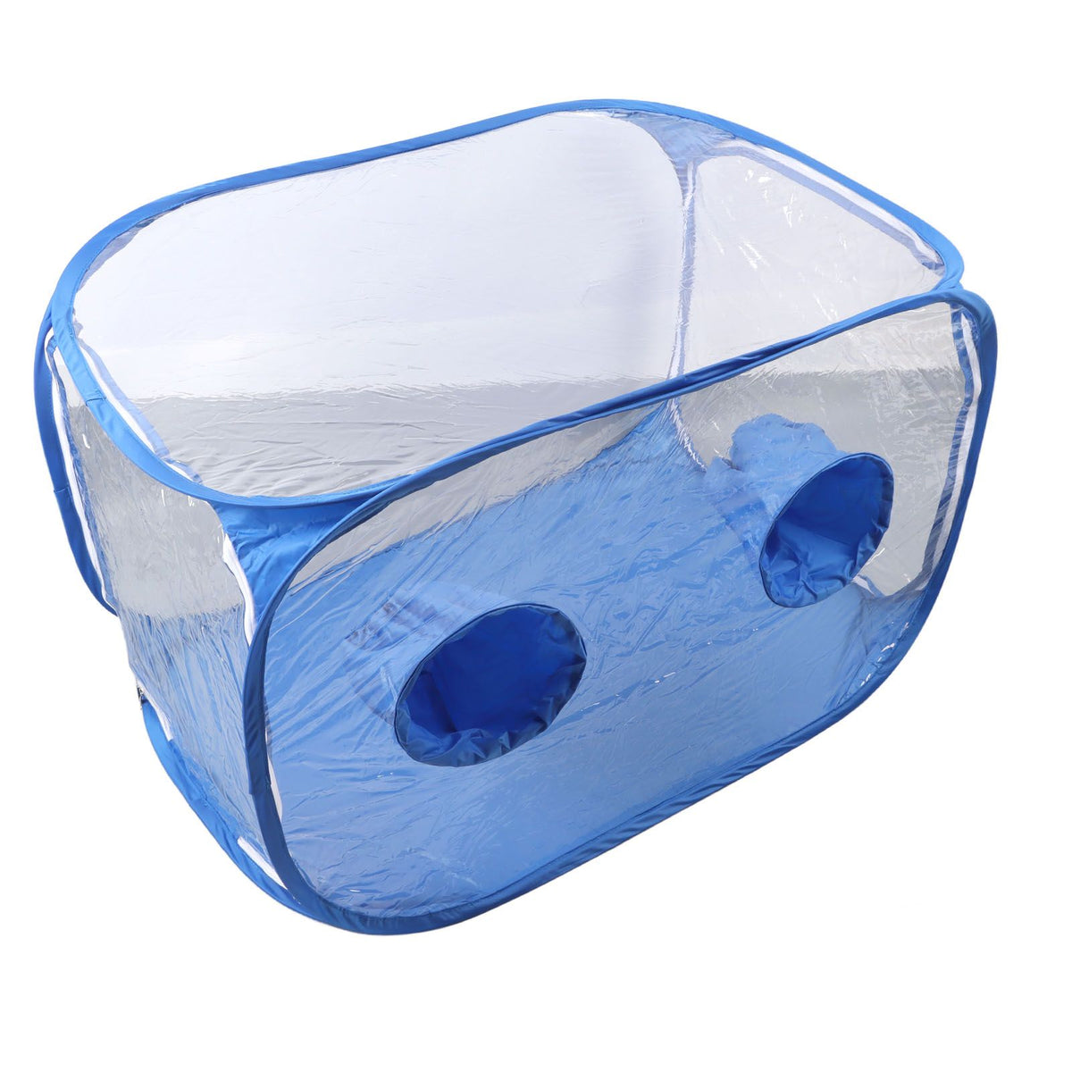 Mushroom Grow Tent Still Air Box Portable Foldable PVC 2 Arm Ports Mushroom Grow Container for Study Research