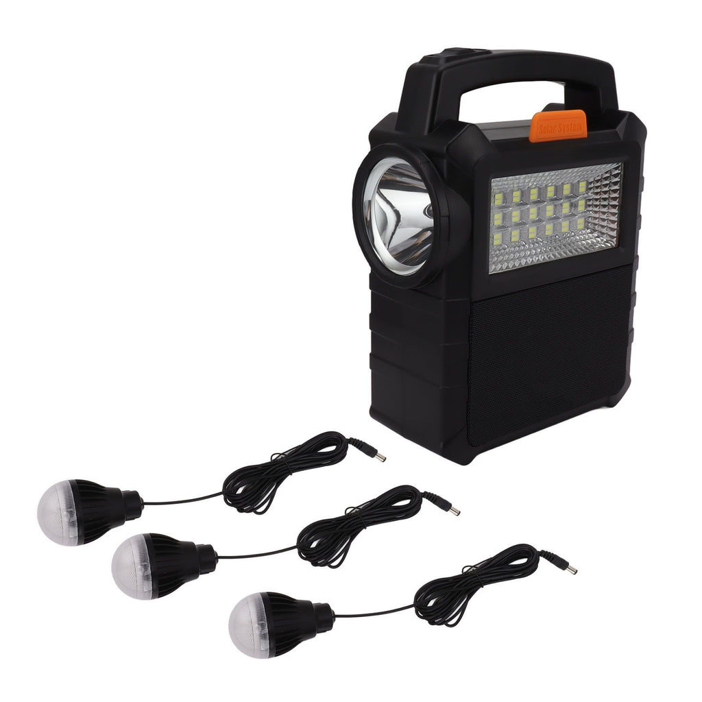 Solar Generator Multifunctional Long Lasting with Bulbs Portable Power Station for Home Backup Emergency RV Outdoor Camping