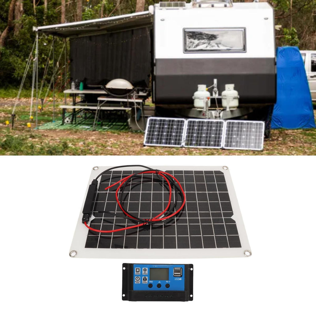 Solar Panel Kit 300W DC 12V 24V 50A IP67 Waterproof High Efficiency Solar Panel And Solar Charger Controller for RV Camper