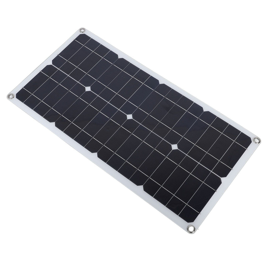 100W Solar Panel Kit IP67 Waterproof with DC 12V 24V 20A Controller Portable Solar Panel for RV Camper Vehicle Caravan