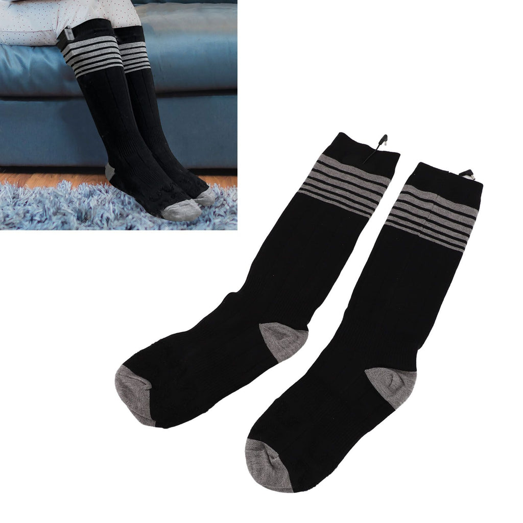 Electric Heated Socks for Men Women Battery Heated Socks with 3 Heat Settings for Hunting Hiking Camping Black