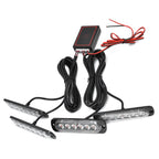 Car 4x6LED Sync Red Blue Strobe Flash Light LED Emergency Warning Lamp 12V with Remote Control