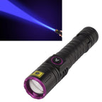 365nm Black Light UV Flashlight Handheld LED Blacklight Flashlight for Pet Urine Stains Rocks Money Resin Curing