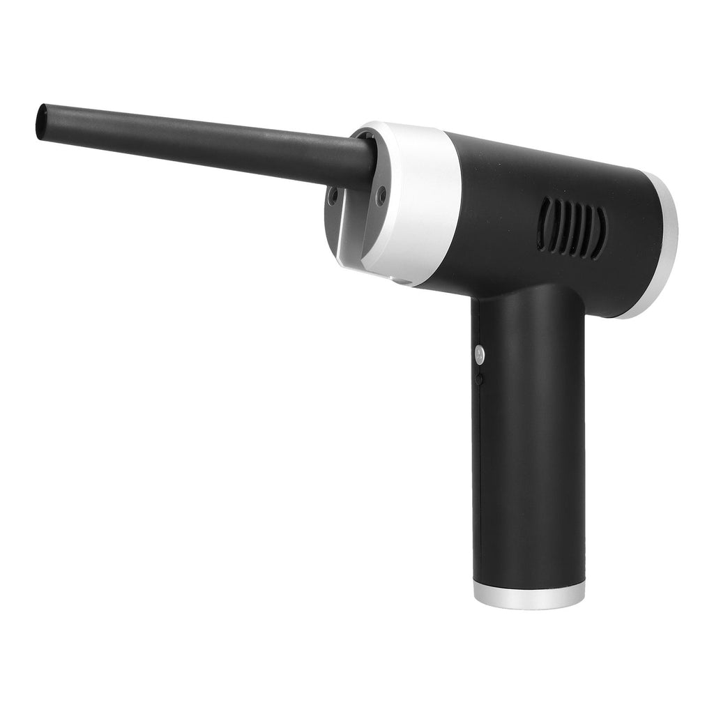 Portable Cordless Air Duster Multipurpose Powerful 32000 RPM Dust Cleaner for Home Car Use Black+Silver