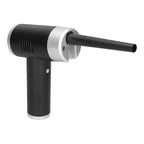 Portable Cordless Air Duster Multipurpose Powerful 32000 RPM Dust Cleaner for Home Car Use Black+Silver