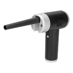 Portable Cordless Air Duster Multipurpose Powerful 32000 RPM Dust Cleaner for Home Car Use Black+Silver