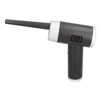 Portable Cordless Air Duster Multipurpose Powerful 32000 RPM Dust Cleaner for Home Car Use Black+Silver
