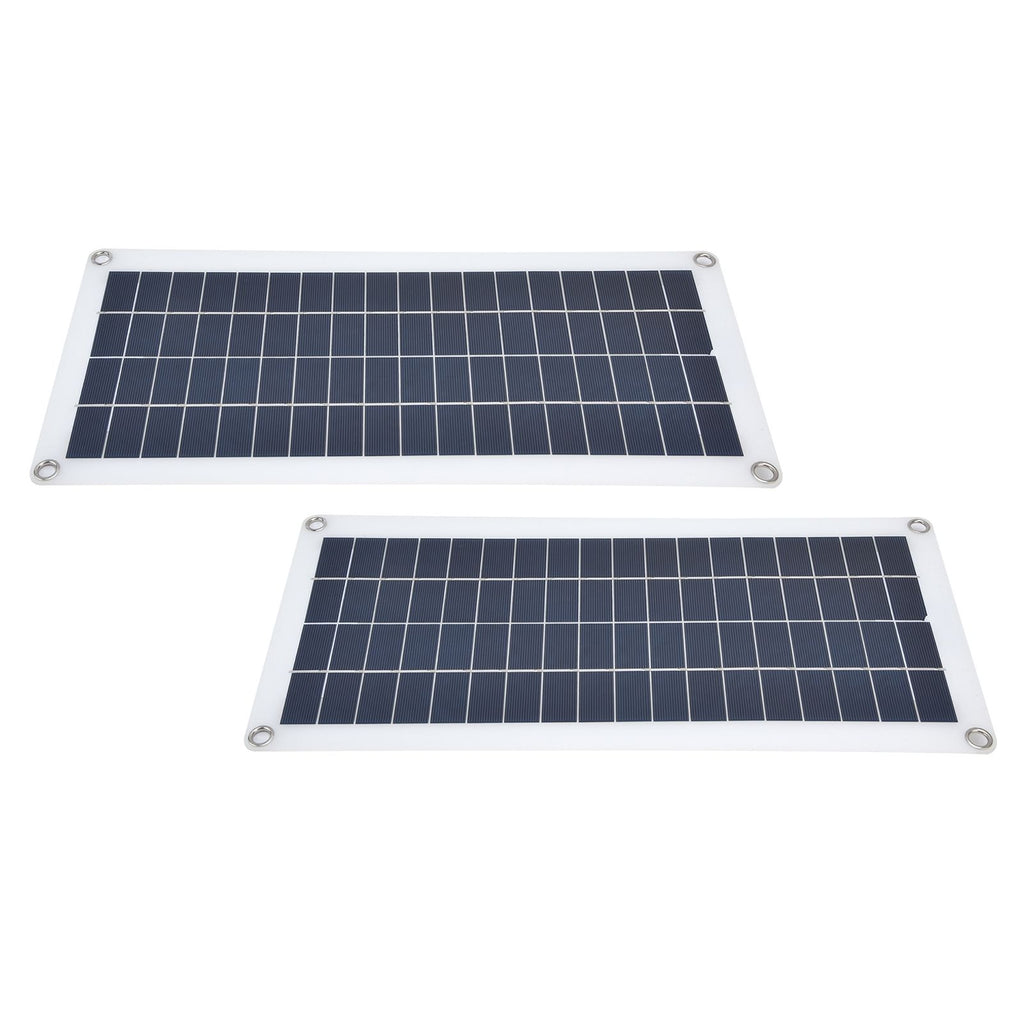 2x10W Solar Panels Kit with 30A Controller Photovoltaic Module USB 5V for RV Boat Emergency Charging