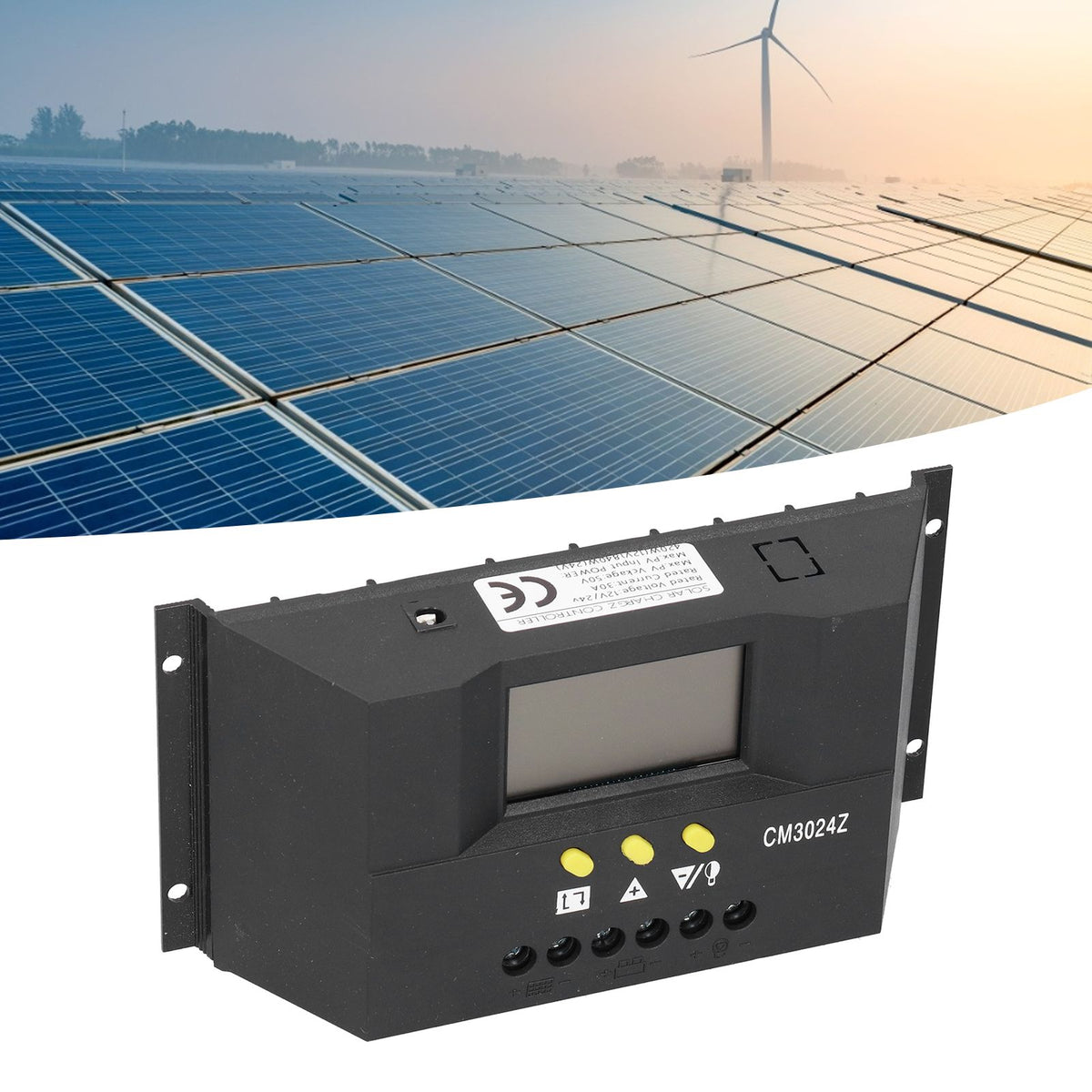 PWM Intelligent Solar Controller Photovoltaic Power Generation Solar Charge Controller 12V/24V30A