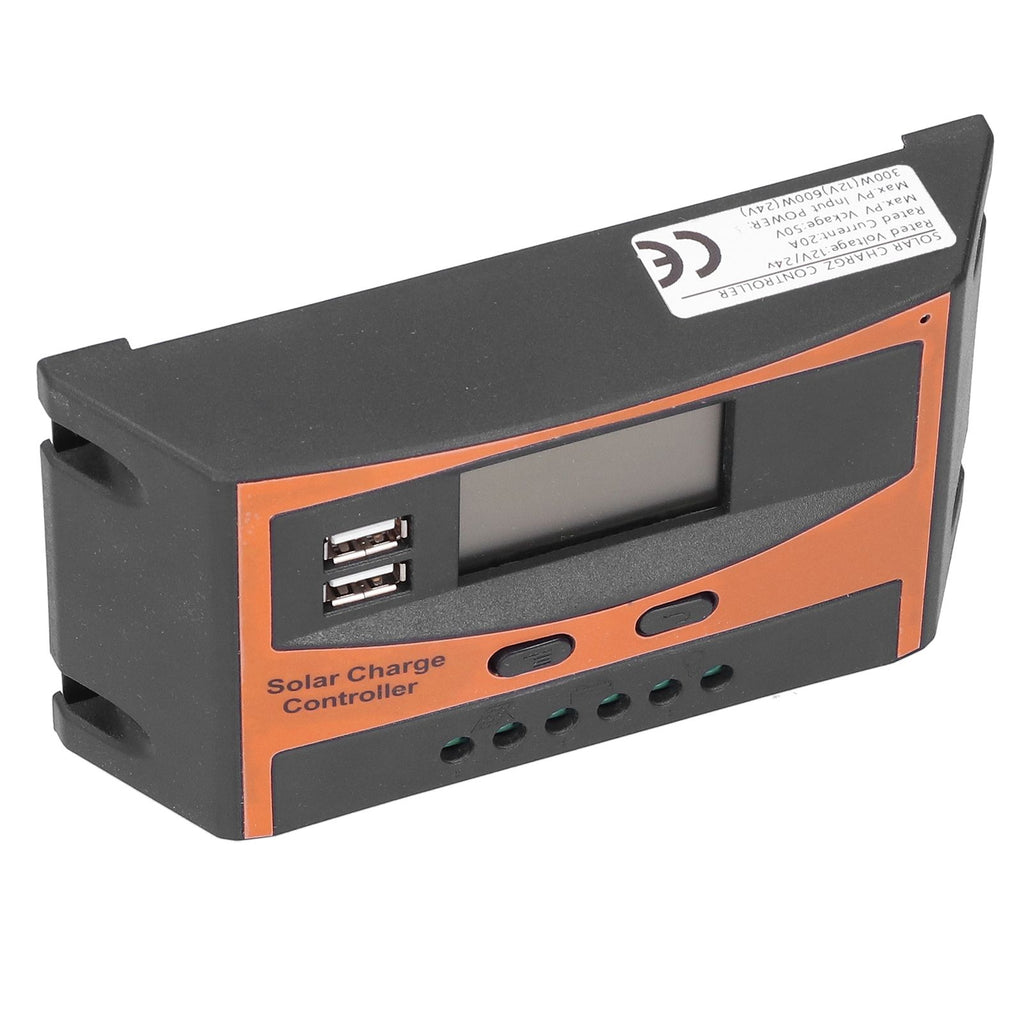 12V/24V Solar Charge Controller IP32 Waterproof High Efficient PWM Solar Power Controller20A