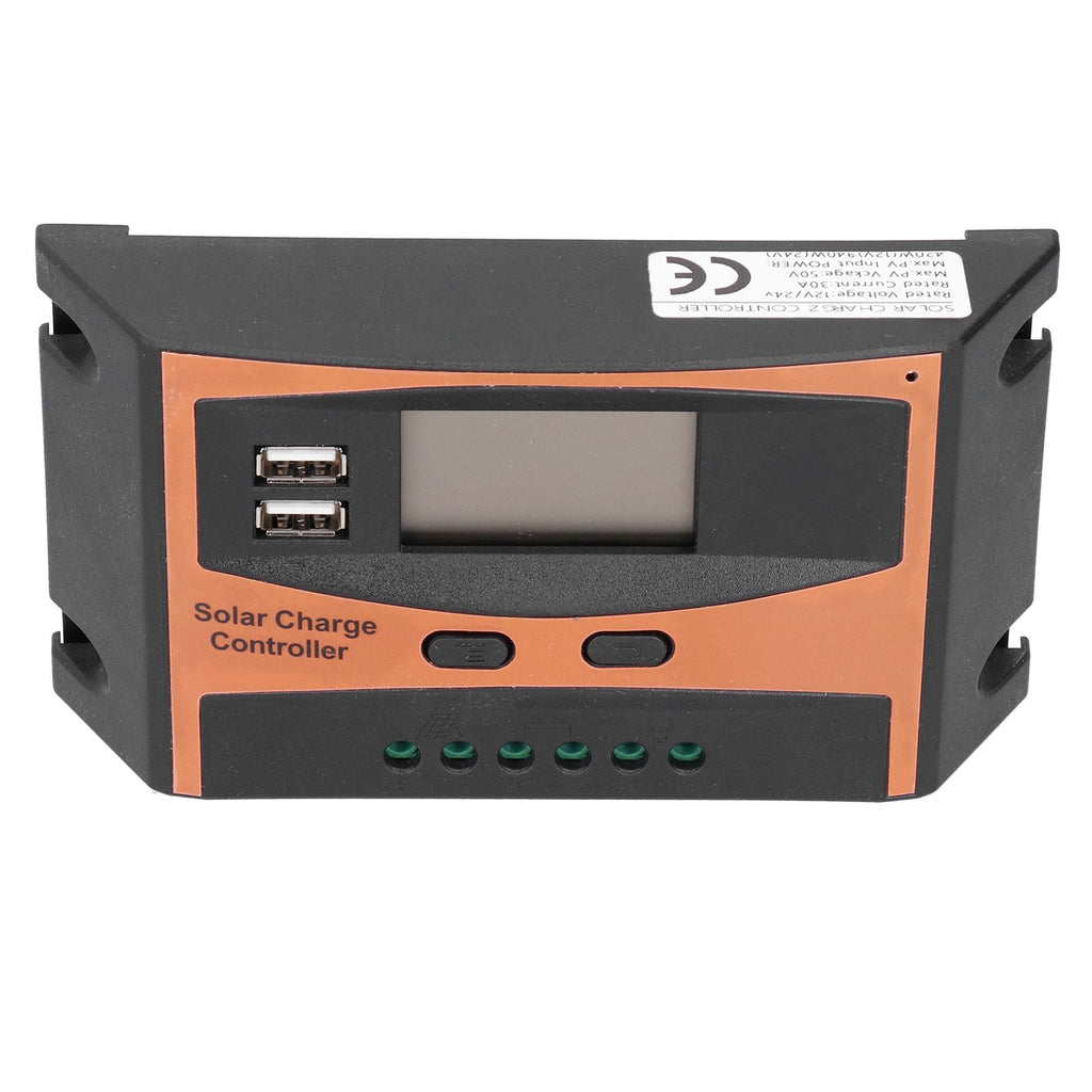 12V/24V Solar Charge Controller IP32 Waterproof High Efficient PWM Solar Power Controller30A