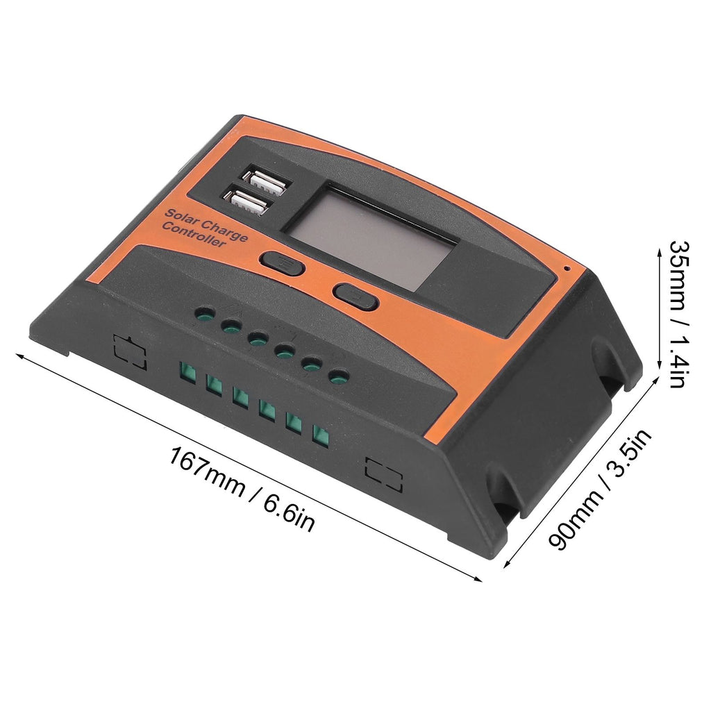 12V/24V Solar Charge Controller IP32 Waterproof High Efficient PWM Solar Power Controller30A