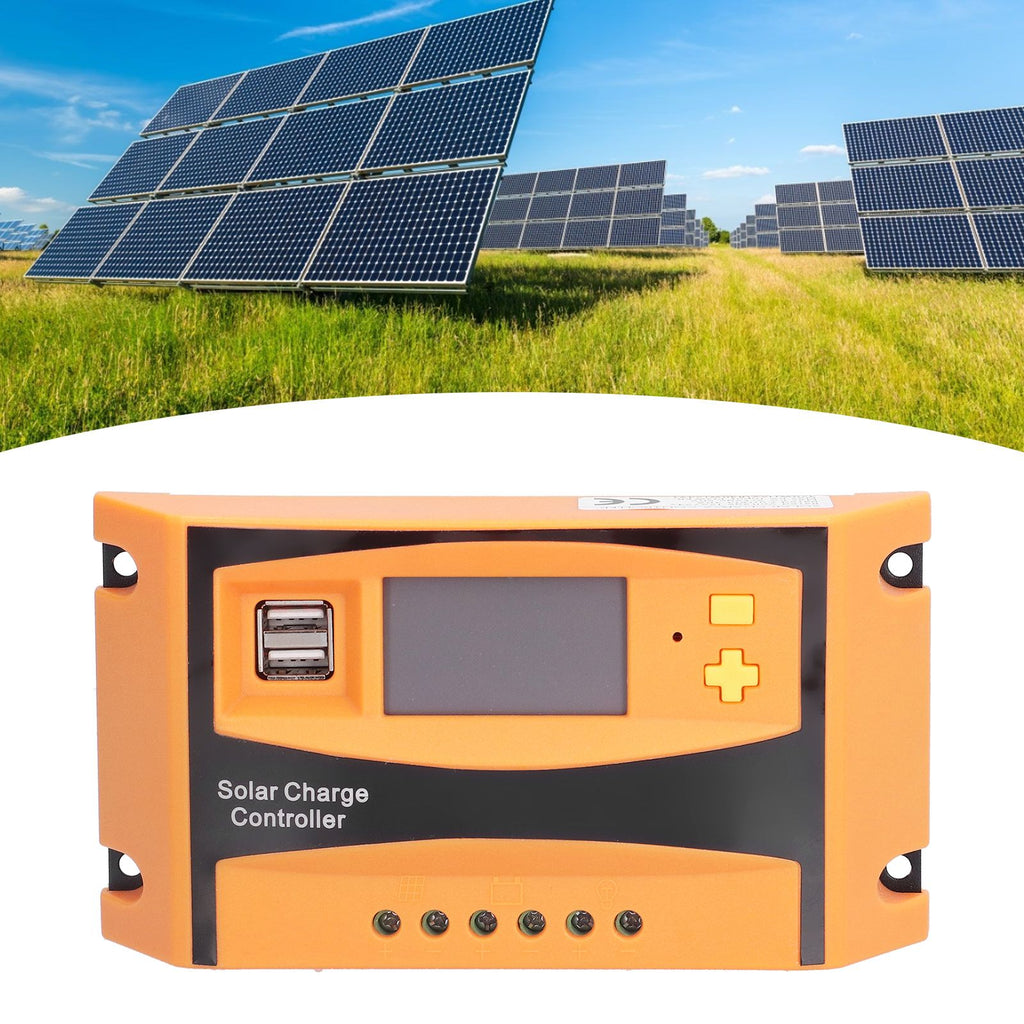 12V/24V Solar Charge Controller Solar Charge Discharge Regulator Waterproof Photovoltaic Controller40A