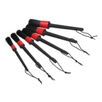 6Pcs Car Detailing Brushes Cleaning Brush Set for Wheels Tire Interior Exterior Air Vents Cleaning Tools Kit