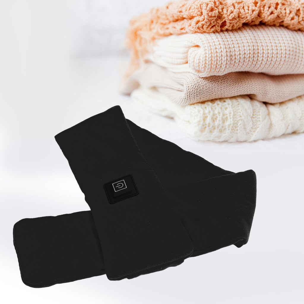 Heating Scarf Washable Skin Friendly Electric Heated Scarf with 3 Adjustable Gears for Adults Children ElderlyBlack