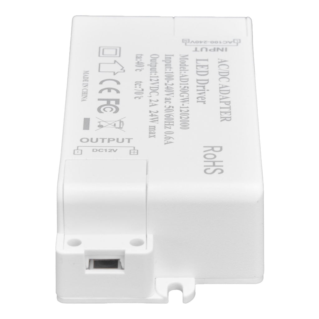 DC12V 24W 2A LED Driver Constant Voltage Multifunctional DIY LED Light Transformer AC 100‑240V