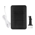 Solar Expansion Panel Weatherproof Portable Solar Power Supply with Adjustable Bracket for Security Camera 4W 6VBlack
