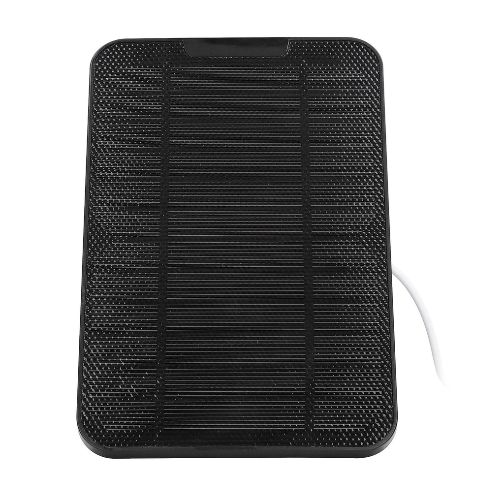 Solar Expansion Panel Weatherproof Portable Solar Power Supply with Adjustable Bracket for Security Camera 4W 6VBlack