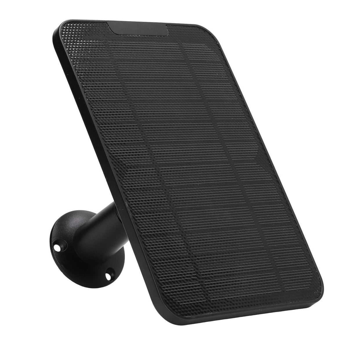 Solar Expansion Panel Weatherproof Portable Solar Power Supply with Adjustable Bracket for Security Camera 4W 6VBlack