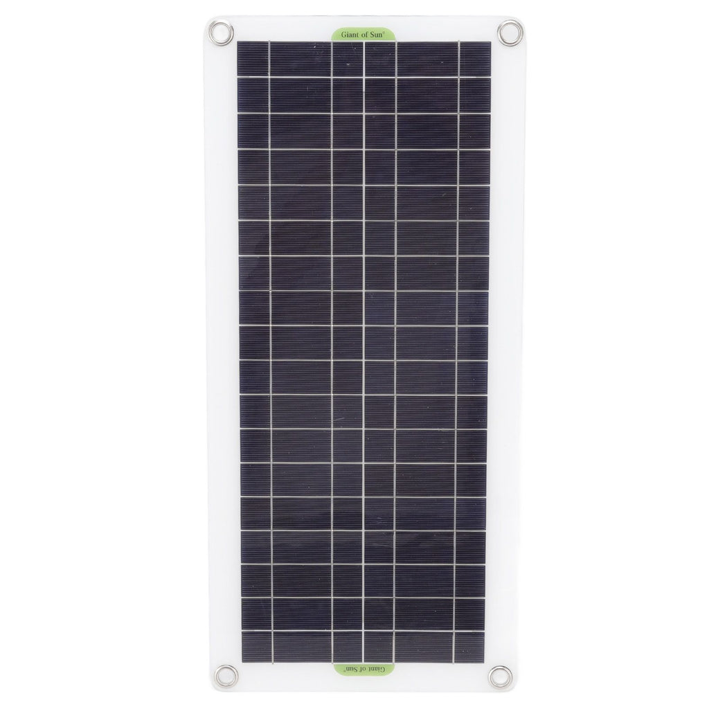 12V to 220V 30W Solar Charging Panel 220W Solar Inverter Battery Charger Kit for Camping Hiking 30A