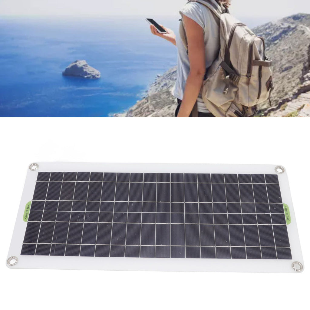 12V to 220V 30W Solar Charging Panel 220W Solar Inverter Battery Charger Kit for Camping Hiking 100A