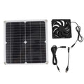 Solar Panel Fan Lightweight Portable Solar Powered Fan Kit for Cars RVs Travel Home 12W