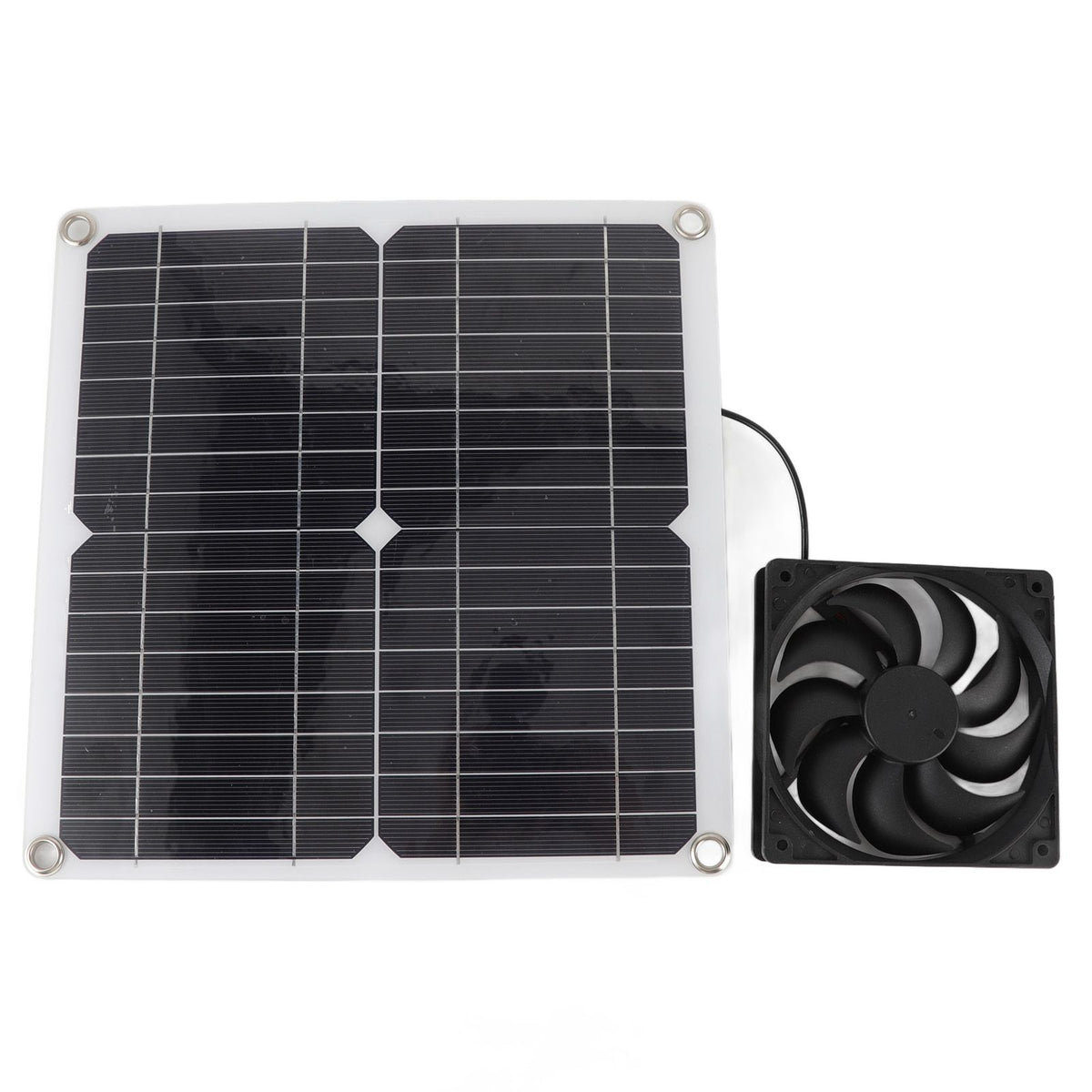 Solar Panel Fan Lightweight Portable Solar Powered Fan Kit for Cars RVs Travel Home 12W