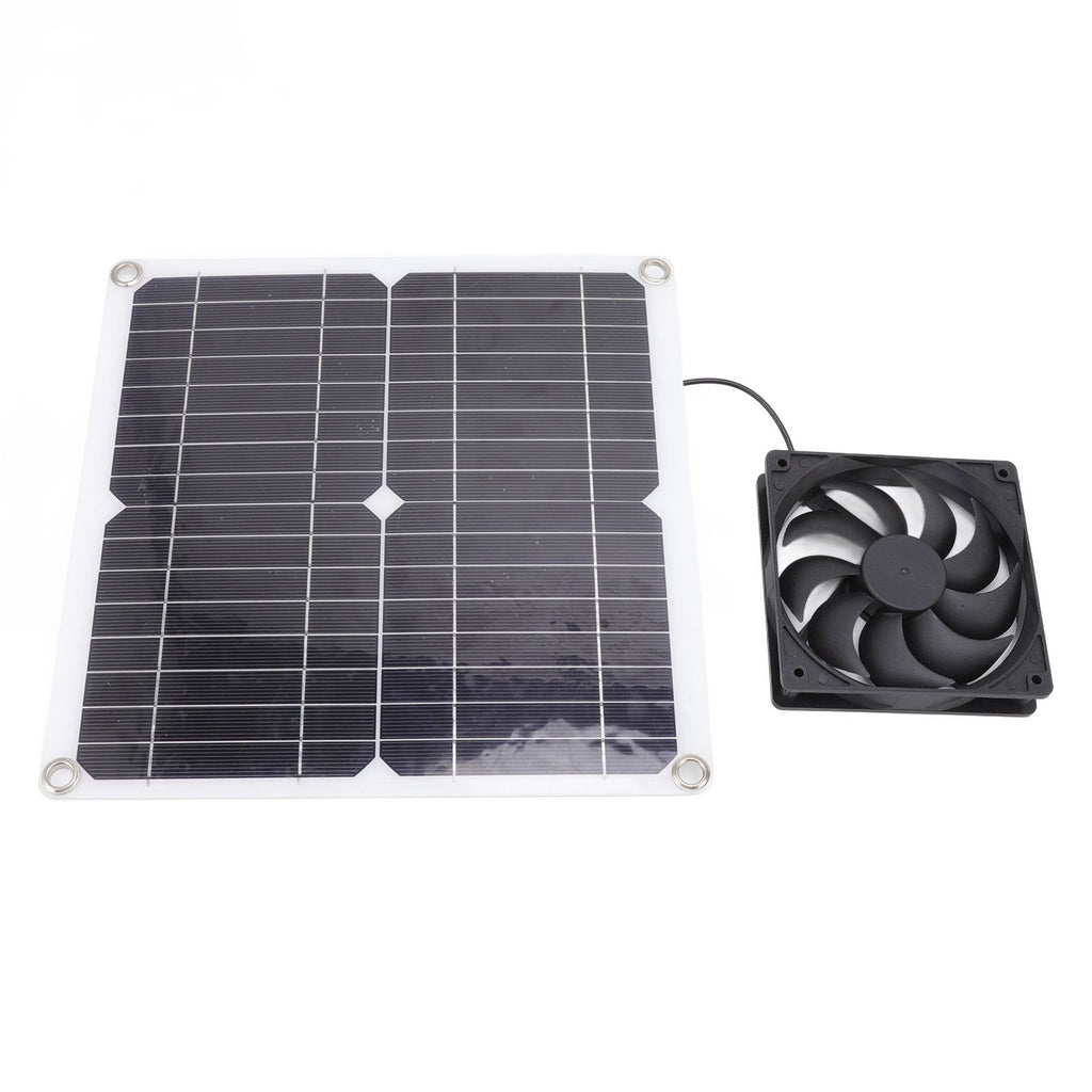 Solar Panel Fan Lightweight Portable Solar Powered Fan Kit for Cars RVs Travel Home 12W