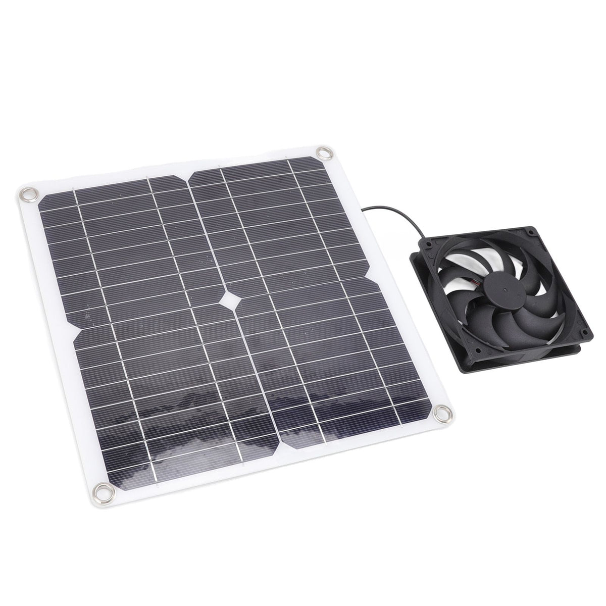 Solar Panel Fan Lightweight Portable Solar Powered Fan Kit for Cars RVs Travel Home 12W