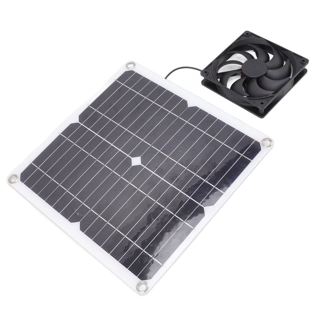 Solar Panel Fan Lightweight Portable Solar Powered Fan Kit for Cars RVs Travel Home 12W