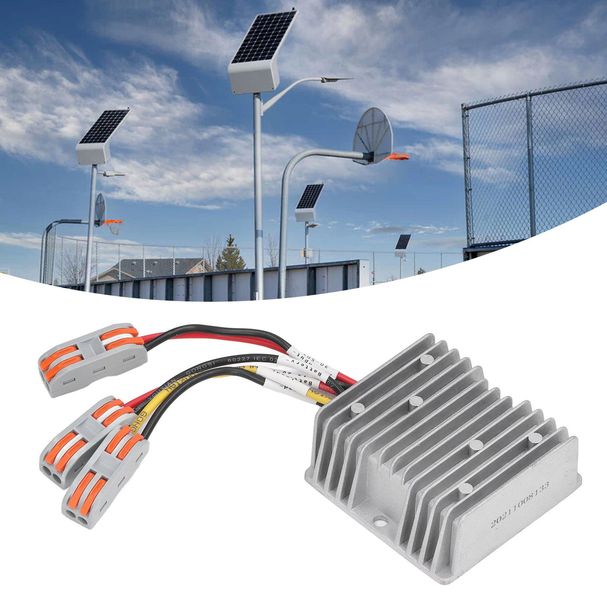 300W 20A Solar Panel Controller MPPT Night Load Output Photovoltaic Solar Controller for Street Light 25.2V
