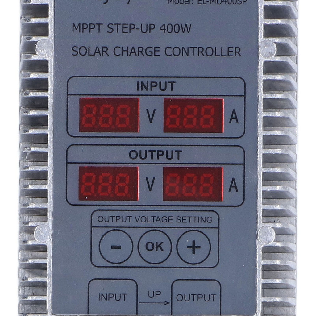 Solar Battery Charge Controller Boost MPPT Voltage Adjustable Waterproof with Display 24‑85V 400W