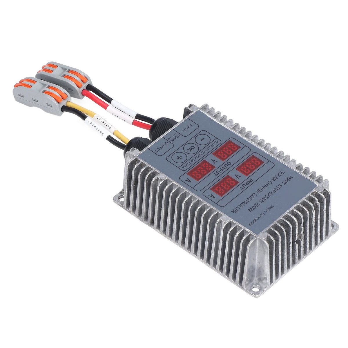 Solar Charge Controller MPPT Buck Charging 10‑30V Adjustable Control for Battery 200W